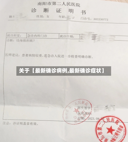 关于【最新确诊病例,最新确诊症状】-第2张图片