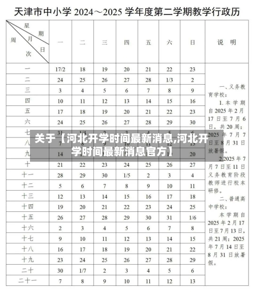 关于【河北开学时间最新消息,河北开学时间最新消息官方】