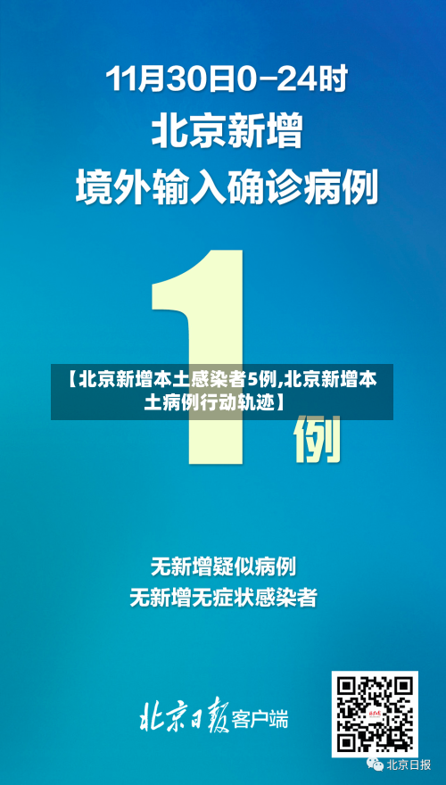【北京新增本土感染者5例,北京新增本土病例行动轨迹】