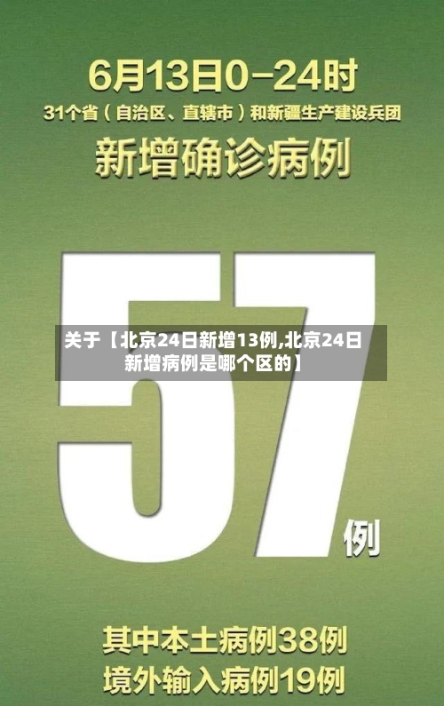 关于【北京24日新增13例,北京24日新增病例是哪个区的】