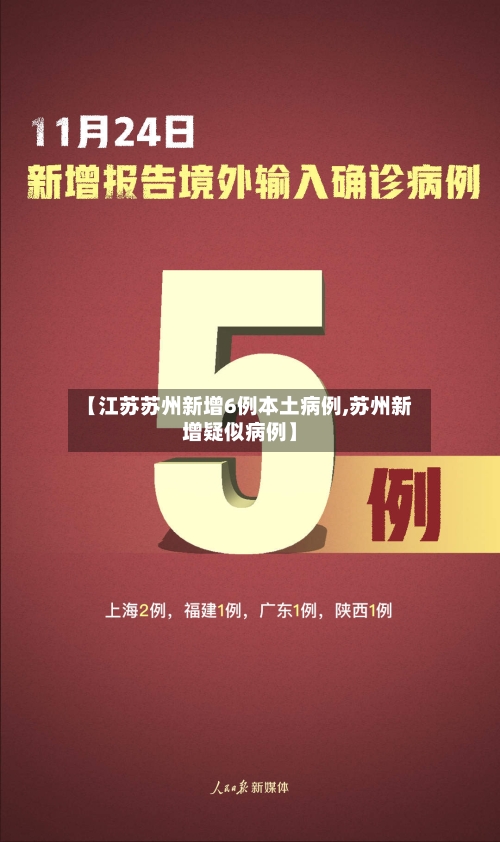 【江苏苏州新增6例本土病例,苏州新增疑似病例】