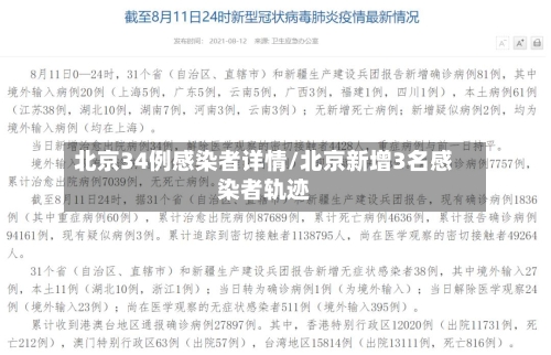 北京34例感染者详情/北京新增3名感染者轨迹