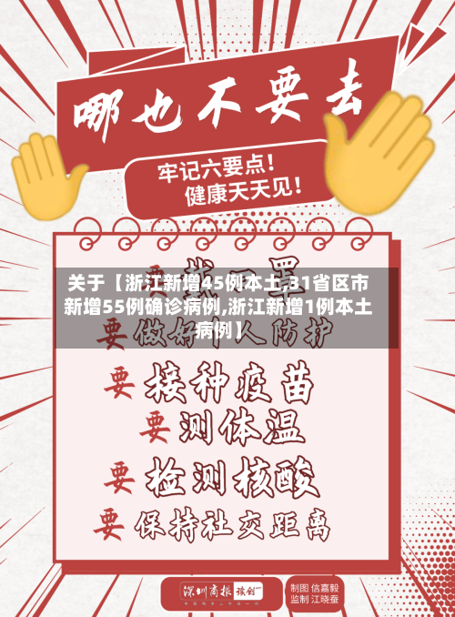关于【浙江新增45例本土,31省区市新增55例确诊病例,浙江新增1例本土病例】