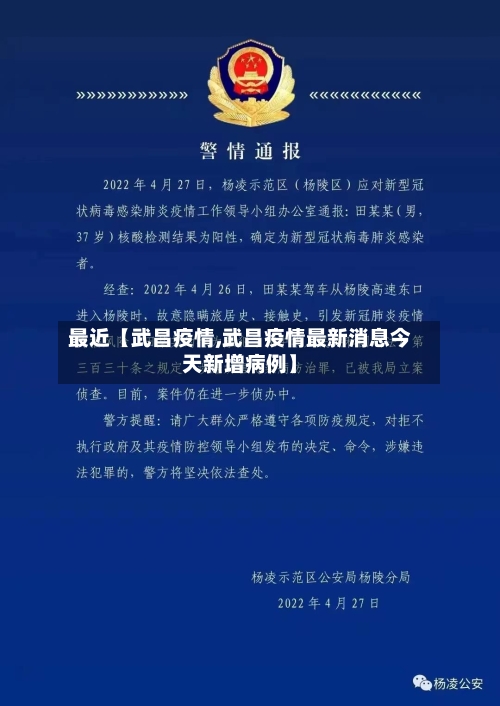 最近【武昌疫情,武昌疫情最新消息今天新增病例】
