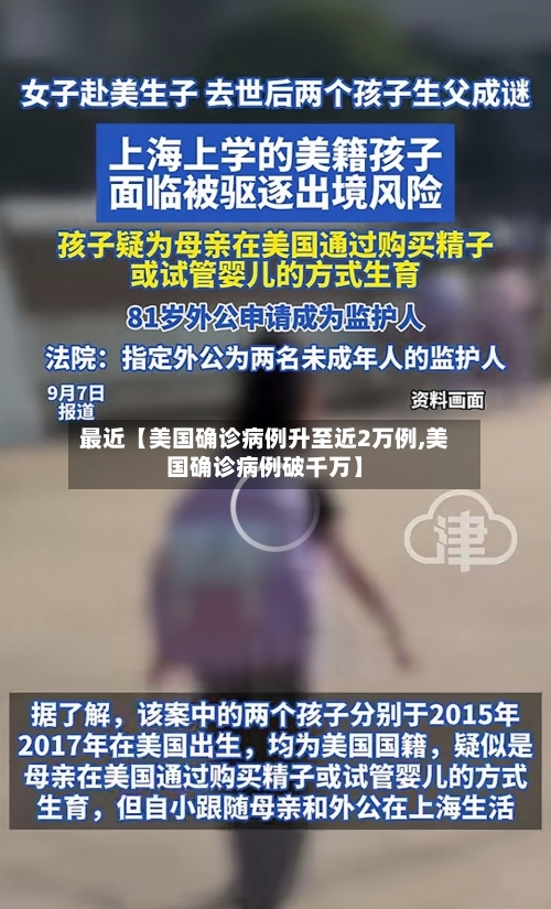 最近【美国确诊病例升至近2万例,美国确诊病例破千万】
