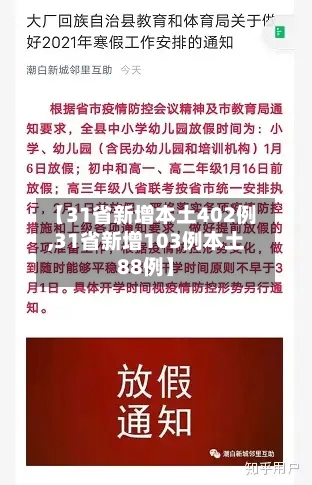 【31省新增本土402例,31省新增103例本土88例】-第2张图片