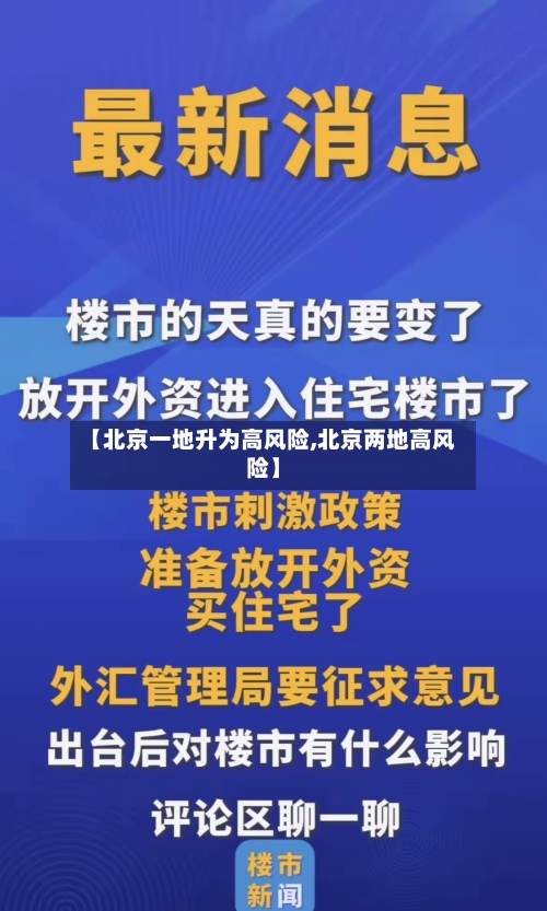 【北京一地升为高风险,北京两地高风险】-第2张图片