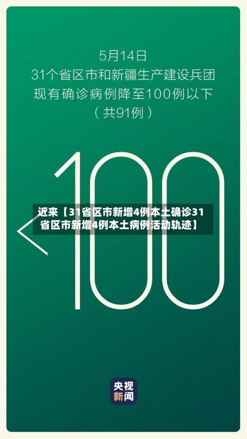 近来【31省区市新增4例本土确诊31省区市新增4例本土病例活动轨迹】-第2张图片