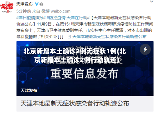 北京新增本土确诊2例无症状1例(北京新增本土确诊2例行动轨迹)