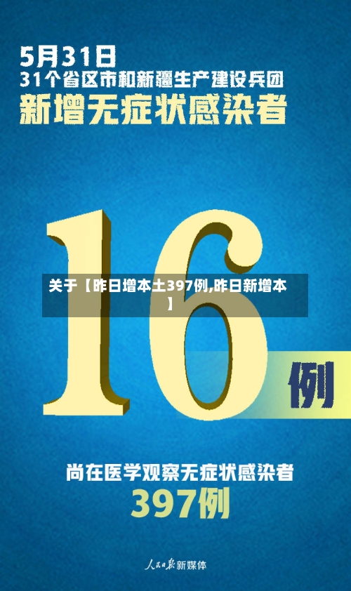关于【昨日增本土397例,昨日新增本】