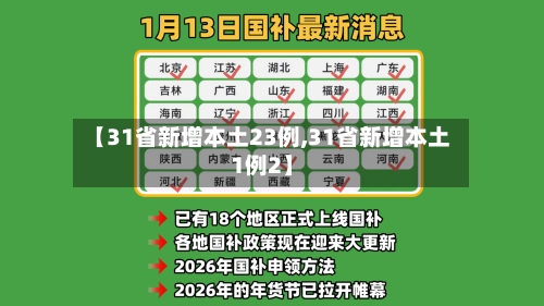 【31省新增本土23例,31省新增本土1例2】