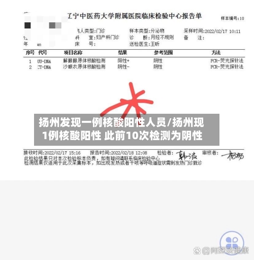 扬州发现一例核酸阳性人员/扬州现1例核酸阳性 此前10次检测为阴性-第2张图片