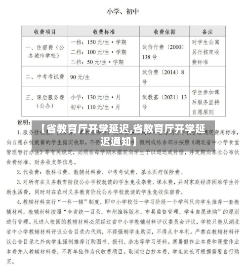 【省教育厅开学延迟,省教育厅开学延迟通知】