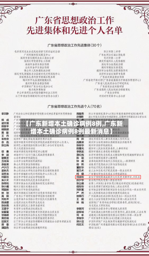 【广东新增本土确诊病例8例,广东新增本土确诊病例8例最新消息】-第2张图片