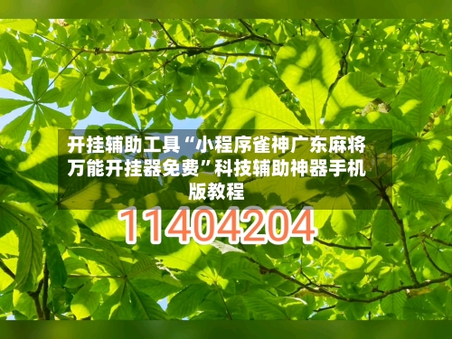 开挂辅助工具“小程序雀神广东麻将万能开挂器免费”科技辅助神器手机版教程