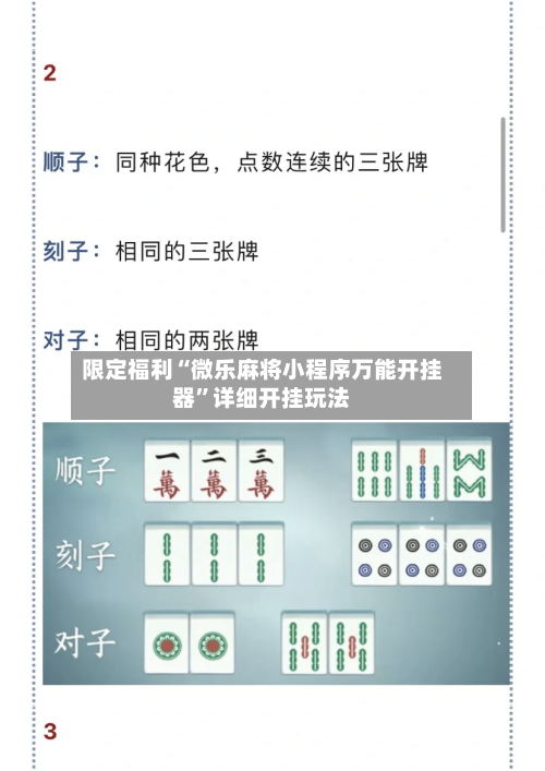 限定福利“微乐麻将小程序万能开挂器”详细开挂玩法-第3张图片