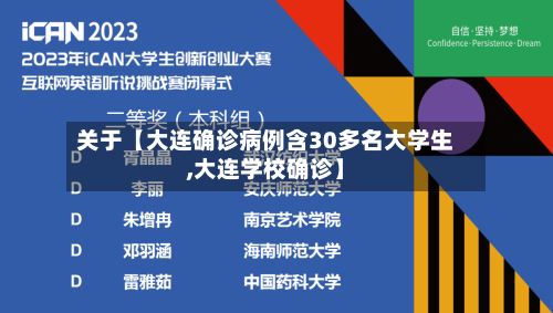关于【大连确诊病例含30多名大学生,大连学校确诊】