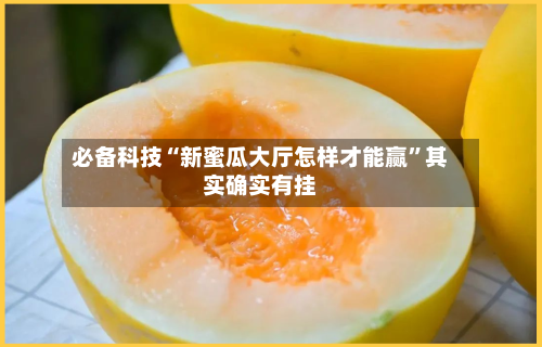 必备科技“新蜜瓜大厅怎样才能赢”其实确实有挂