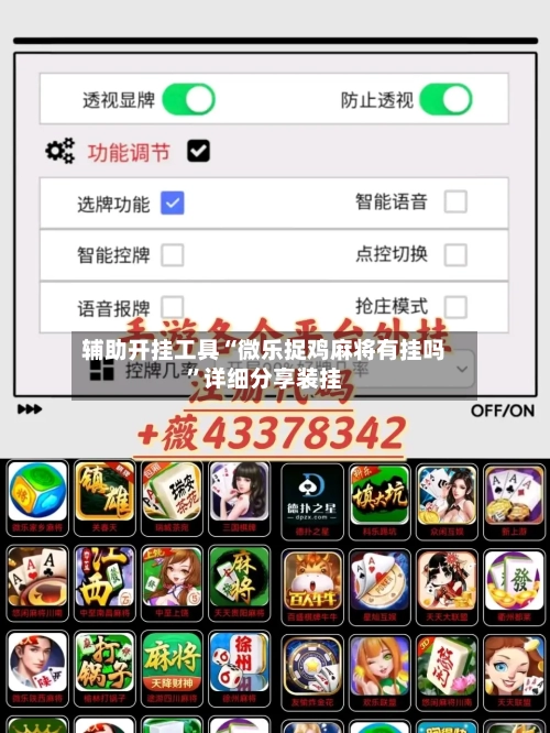 辅助开挂工具“微乐捉鸡麻将有挂吗”详细分享装挂-第3张图片