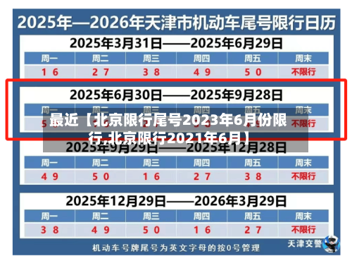 最近【北京限行尾号2023年6月份限行,北京限行2021年6月】-第3张图片
